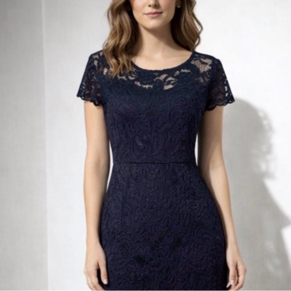 NWT Black Lace Cocktail Dress for Women Size M Medium - Picture 4 of 12